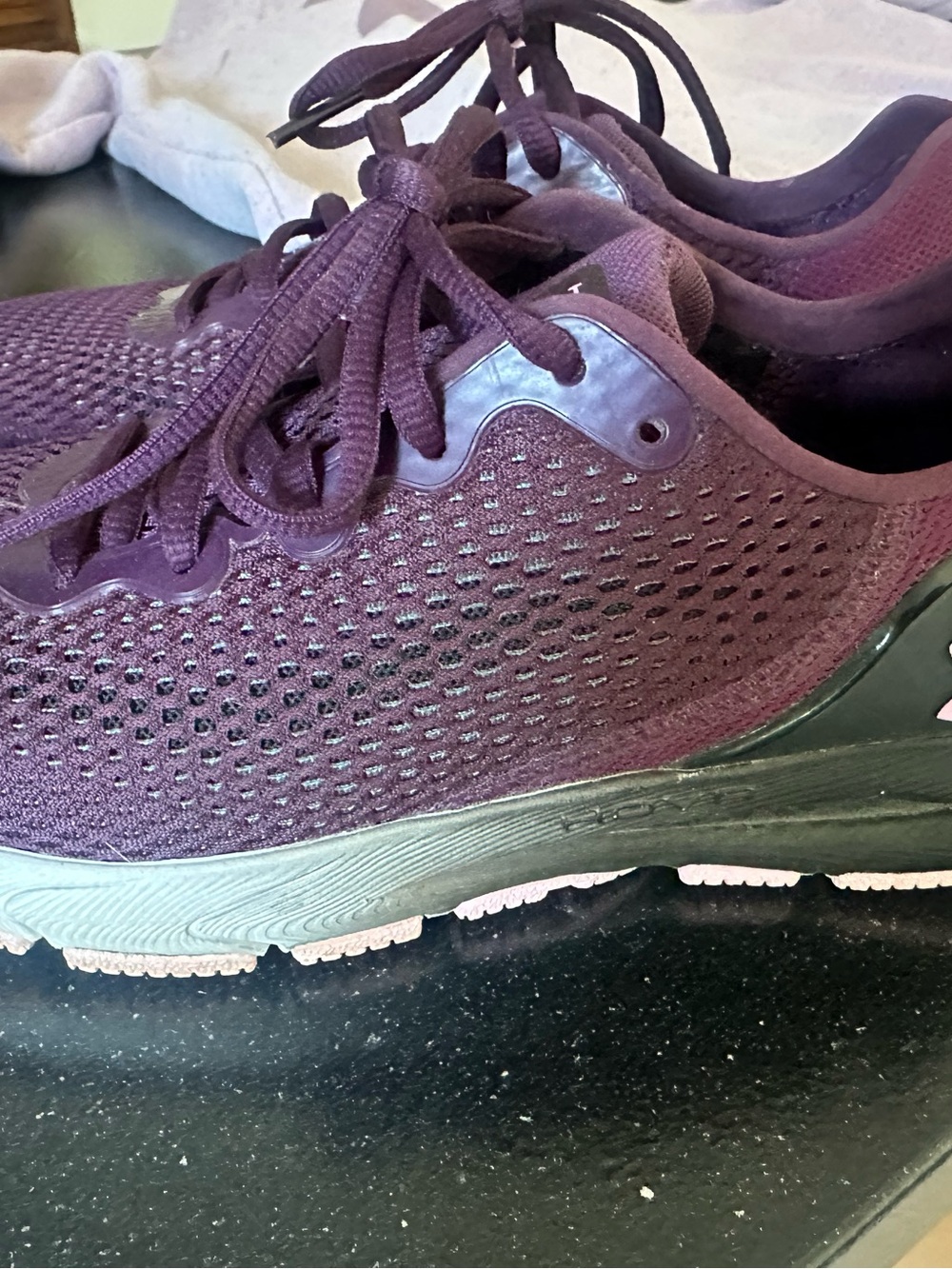 Women's Plum Knit Lace-Up Athletic Sneakers